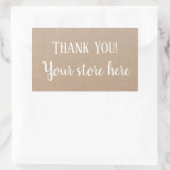 Vielen Dank Produkt Moderne Hipster Handaufkleber Rechteckiger Aufkleber (Tasche)