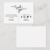 Vielen Dank Promo Code Social Media Icons Visitenkarte (Vorne/Hinten)