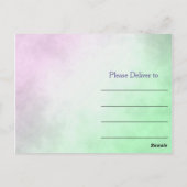 Vielen Dank, Purple Flowers Postkarte (Rückseite)