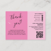 Vielen Dank, Qr-Code-Logo Moderne Social Media-Ges Visitenkarte (Rückseite)