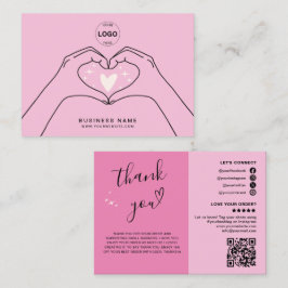 Vielen Dank, Qr-Code-Logo Moderne Social Media-Ges Visitenkarte