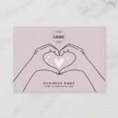 Vielen Dank QR-Code Logo Moderne Social Media Visitenkarte (Vorderseite)