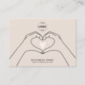 Vielen Dank QR-Code Logo Moderne Social Media Visitenkarte (Vorderseite)