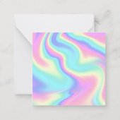 Vielen Dank qr Code Unternehmen holografisch farbi Mitteilungskarte (Rückseite)