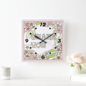 Vielen Dank Quadratische Wanduhr (Zuhause)