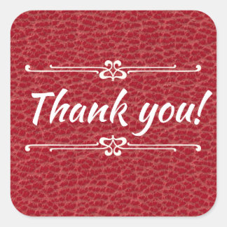 Vielen Dank Quadratischer Aufkleber