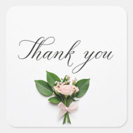 Vielen Dank Quadratischer Aufkleber