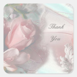 Vielen Dank Quadratischer Aufkleber