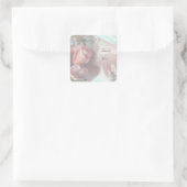 Vielen Dank Quadratischer Aufkleber (Tasche)