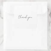 Vielen Dank Quadratischer Aufkleber (Tasche)