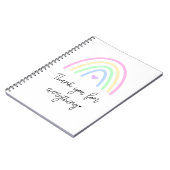Vielen Dank Rainbow-Notebook Notizblock (Linke Seite)