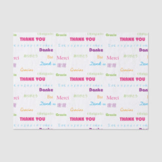 Vielen Dank Rainbow Viele Sprachen Text Seidenpapier