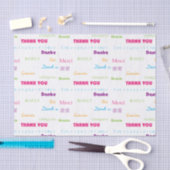 Vielen Dank Rainbow Viele Sprachen Text Seidenpapier (Handwerk)