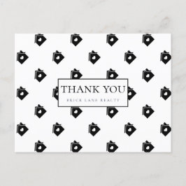 Vielen Dank, Real Anwesen Houses Postkarte