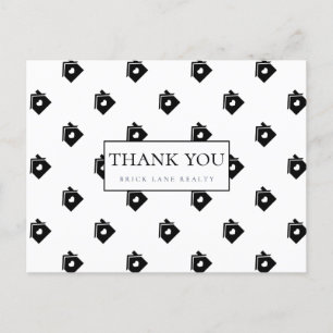 Vielen Dank, Real Anwesen Houses Postkarte