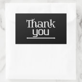 Vielen Dank Rechteckiger Aufkleber (Tasche)