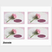 Vielen Dank Rechteckiger Aufkleber (Blatt)