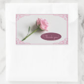 Vielen Dank Rechteckiger Aufkleber (Tasche)