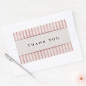 Vielen Dank Rechteckiger Aufkleber (Umschlag)