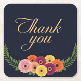 Vielen Dank Rechteckiger Pappuntersetzer