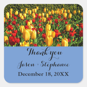 Vielen Dank, Red and Yellow Tulips #1 Aufkleber