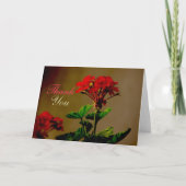 Vielen Dank, Red Blume Card Dankeskarte (Vorderseite)