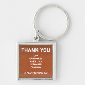 Vielen Dank, Red Brick Layers Mitarbeiter schätzen Schlüsselanhänger