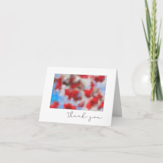 Vielen Dank Red Crabapples Abstrakt Art Dankeskarte