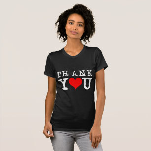 Vielen Dank Red Heart Funny T-Shirt