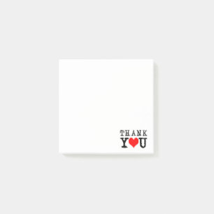 Vielen Dank Red Heart Post-it Klebezettel