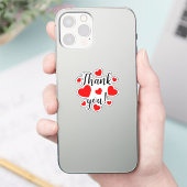 Vielen Dank Red Hearts Aufkleber (Telefon)