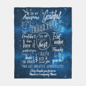 Vielen Dank, Retirement Blue Space Fleecedecke (Vorderseite)