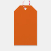 Vielen Dank Retro Orange Blue Stripes Baby Dusche Geschenkanhänger (Rückseite)