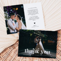 Vielen Dank Retro Text Wedding