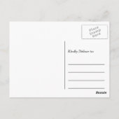 Vielen Dank - Romantischer Chic floral Wrapped Postkarte (Rückseite)