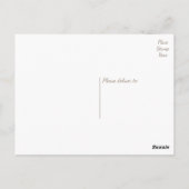 Vielen Dank, rosa und graubraune Streifen Postkarte (Rückseite)