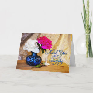 Vielen Dank, Rose für Ihre Hilfe Dankeskarte