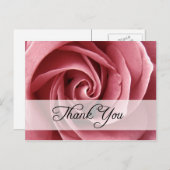 Vielen Dank : Rose : Postkarte (Vorne/Hinten)