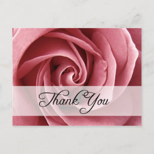 Vielen Dank : Rose : Postkarte