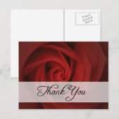 Vielen Dank : Rose : Postkarte (Vorne/Hinten)