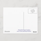 Vielen Dank, Rose und Schmetterlinge Postkarte (Rückseite)