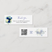 Vielen Dank Royal Blue Rose Discount Code QR Beila Mini Visitenkarte (Vorne/Hinten)