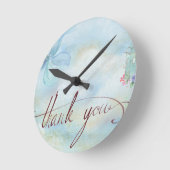 Vielen Dank Runde Wanduhr (Winkel)