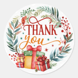 Vielen Dank Runder Aufkleber