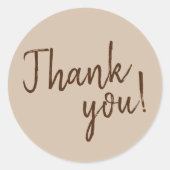 Vielen Dank- Runder Aufkleber (Vorderseite)