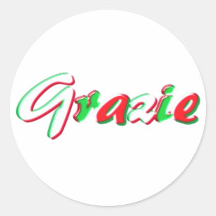 Vielen Dank Runder Aufkleber