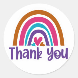 Vielen Dank Runder Aufkleber