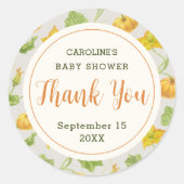 Vielen Dank Runder Aufkleber (Vorderseite)