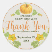 Vielen Dank Runder Aufkleber (Vorderseite)