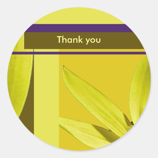 Vielen Dank Runder Aufkleber (Vorderseite)